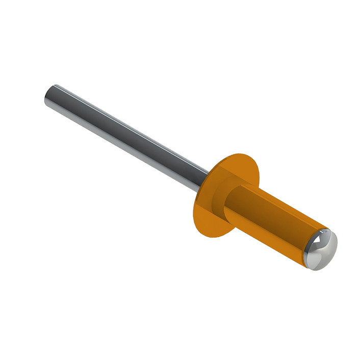 Заклёпка вытяжная Daxmer 3,2х8,0 RAL 1006 (1000шт) нерж/нерж