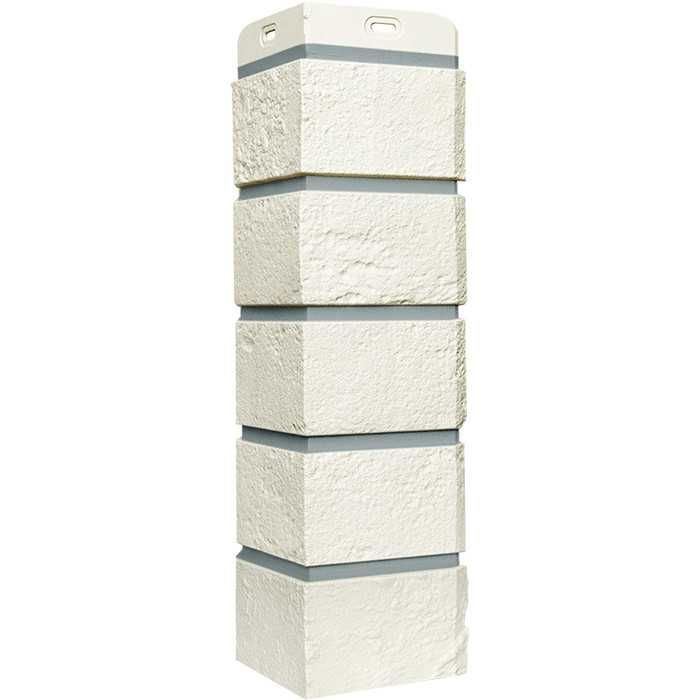 Угол наружный Grand Line Кирпич состаренный Премиум Пломбирный