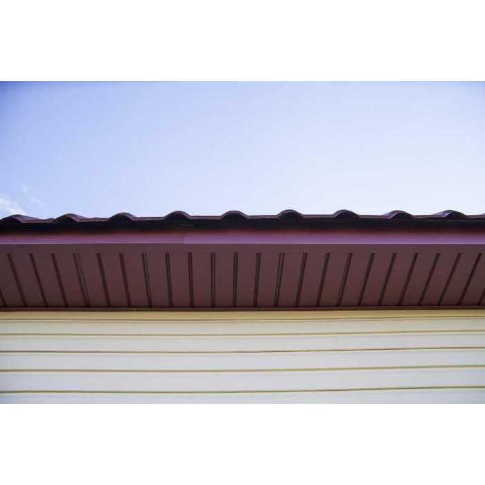 Софит металлический без перфорации 0,4 PE с пленкой RAL5005 сигнальный синий